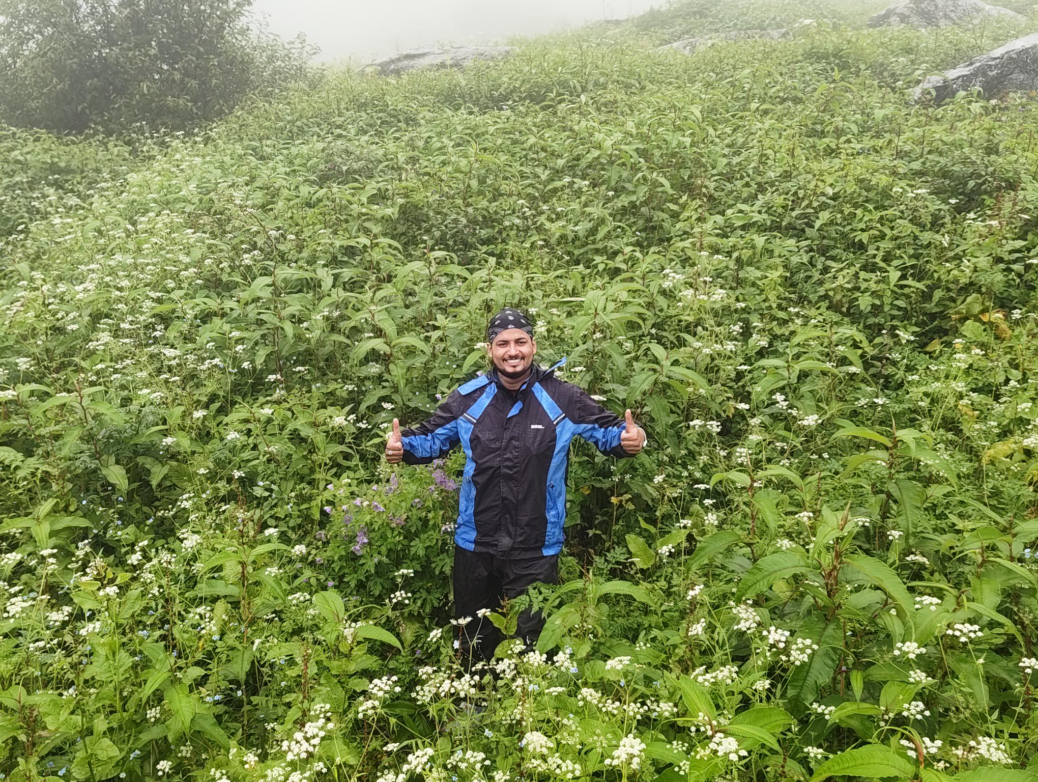 Amit Tiwari hiking in the mountains